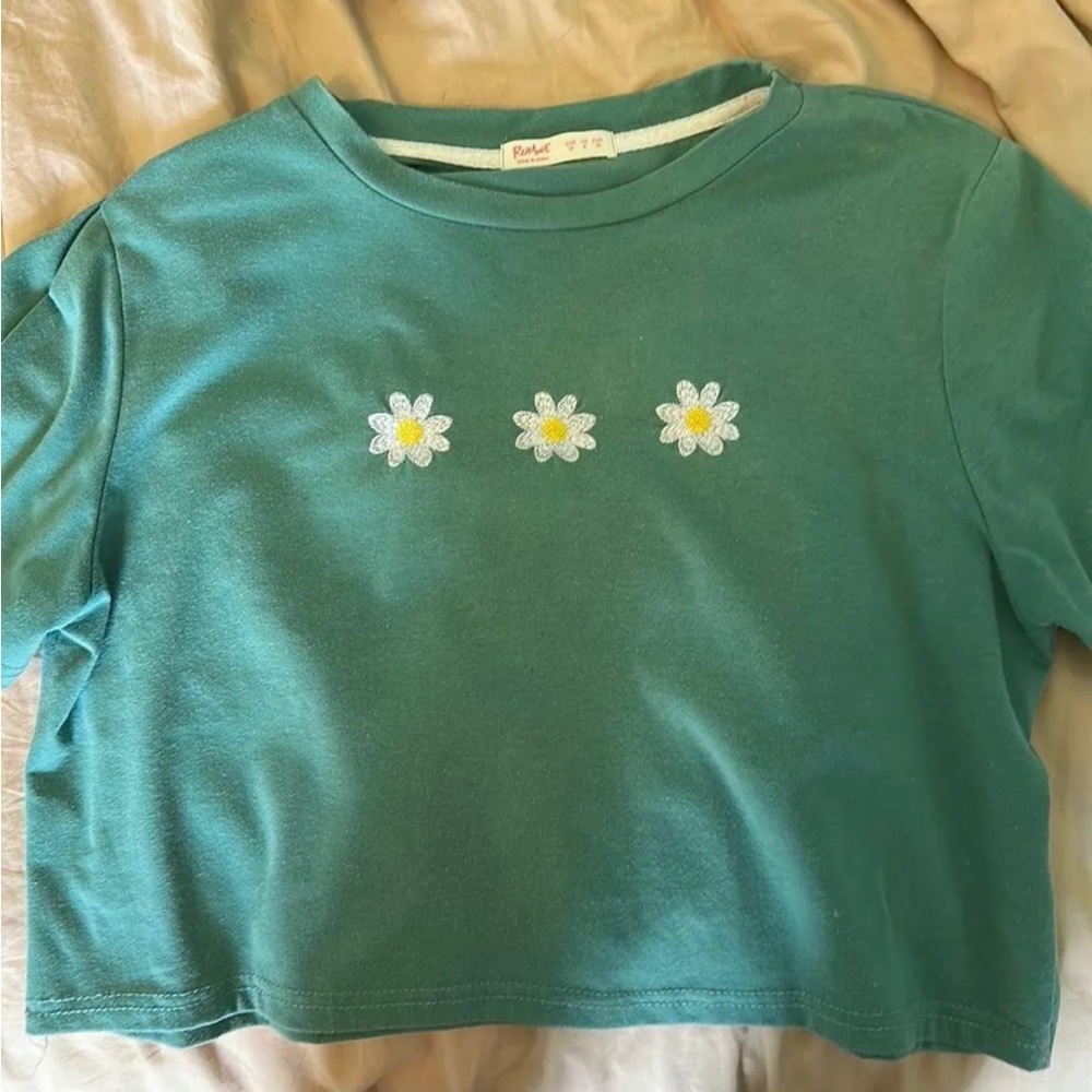 Romwe cropped short sleeve